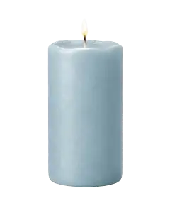 Kerze block hellblau